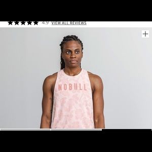 NoBull high neck cherry blossom style crop